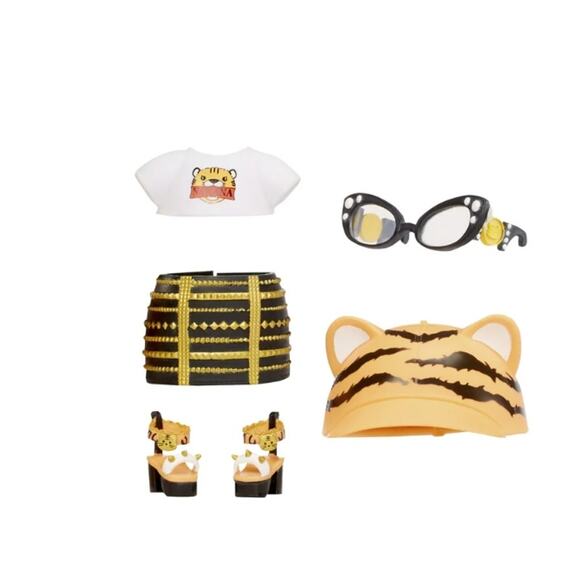 Na! Na! Na! Fuzzy Surprise Series 1 Tiger Linda 7 Fashion Doll Tiger NWT - Picture 6 of 7